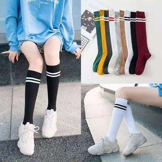 Striped Knee High Socks Product Image