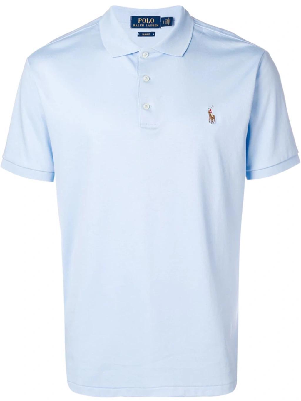 Basic Polo Shirt In Blue Product Image