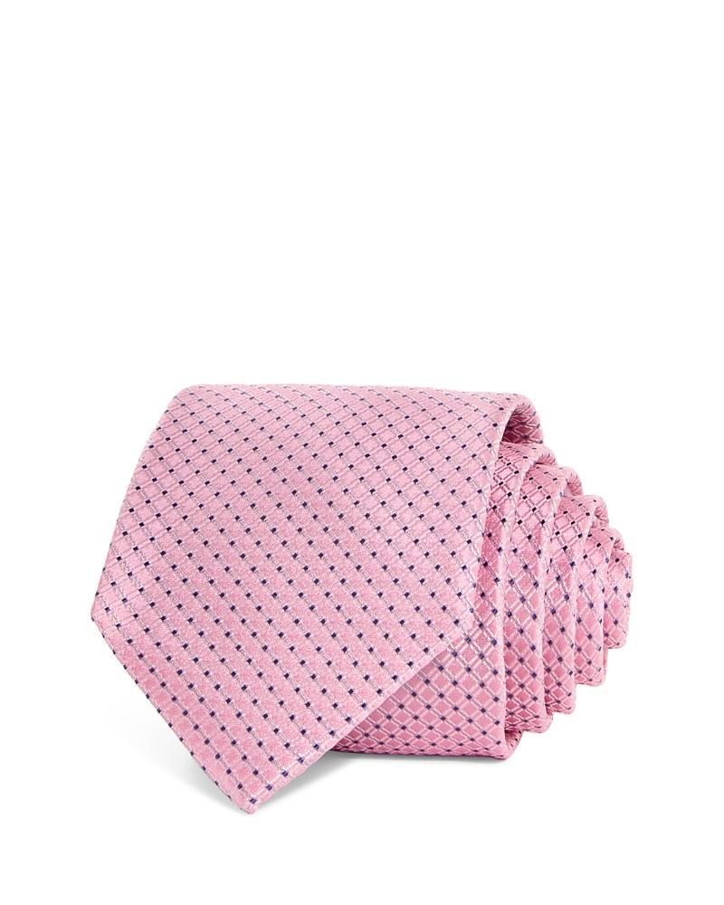 The Mens Store at Bloomingdales Micro Check Grid Silk Classic Tie - 100% Exclusive Product Image