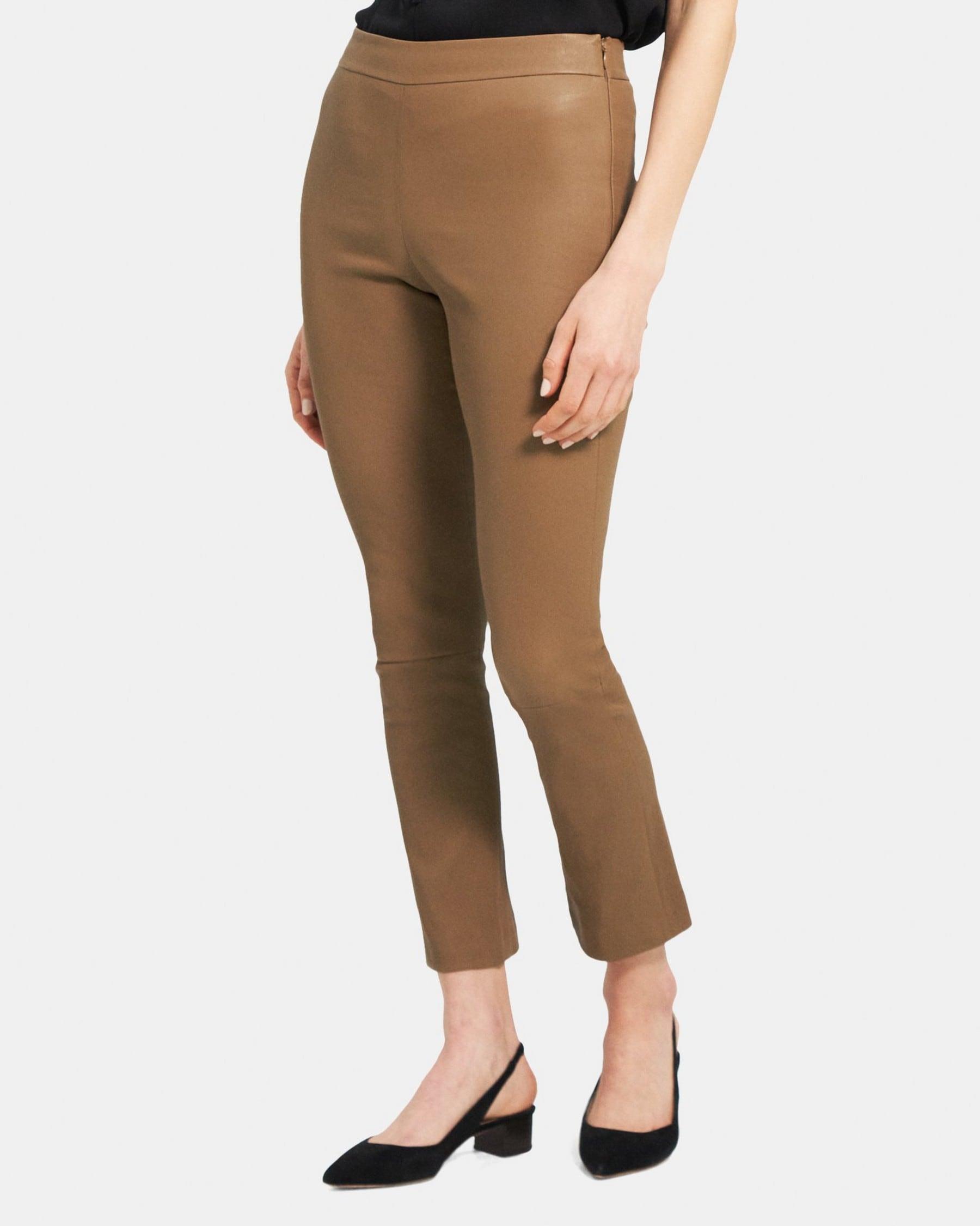 Slim Kick Pant in Leather Product Image