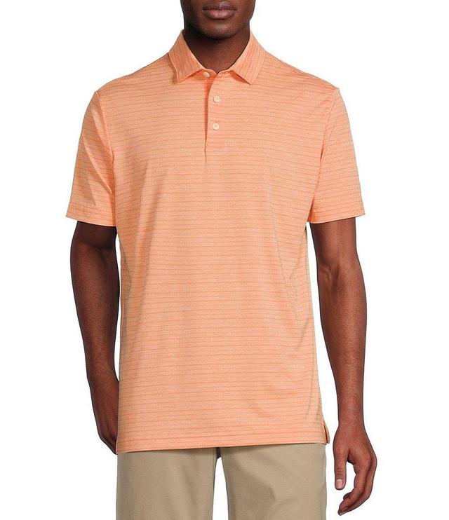 Cremieux Blue Label Performance Stretch Striped Short Sleeve Polo Shirt Product Image