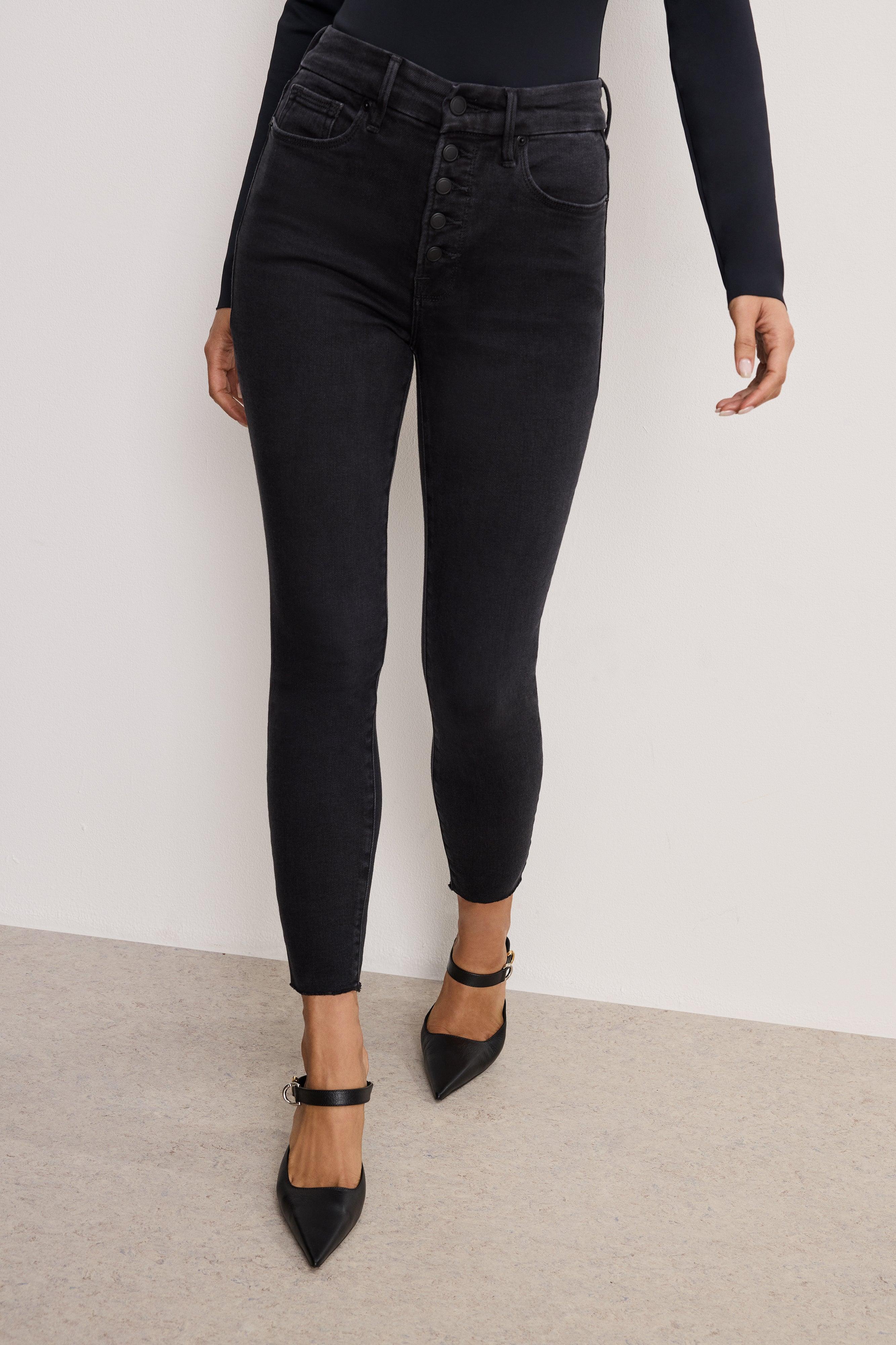 SOFT-TECH GOOD WAIST SKINNY JEANS | BLACK343 Product Image