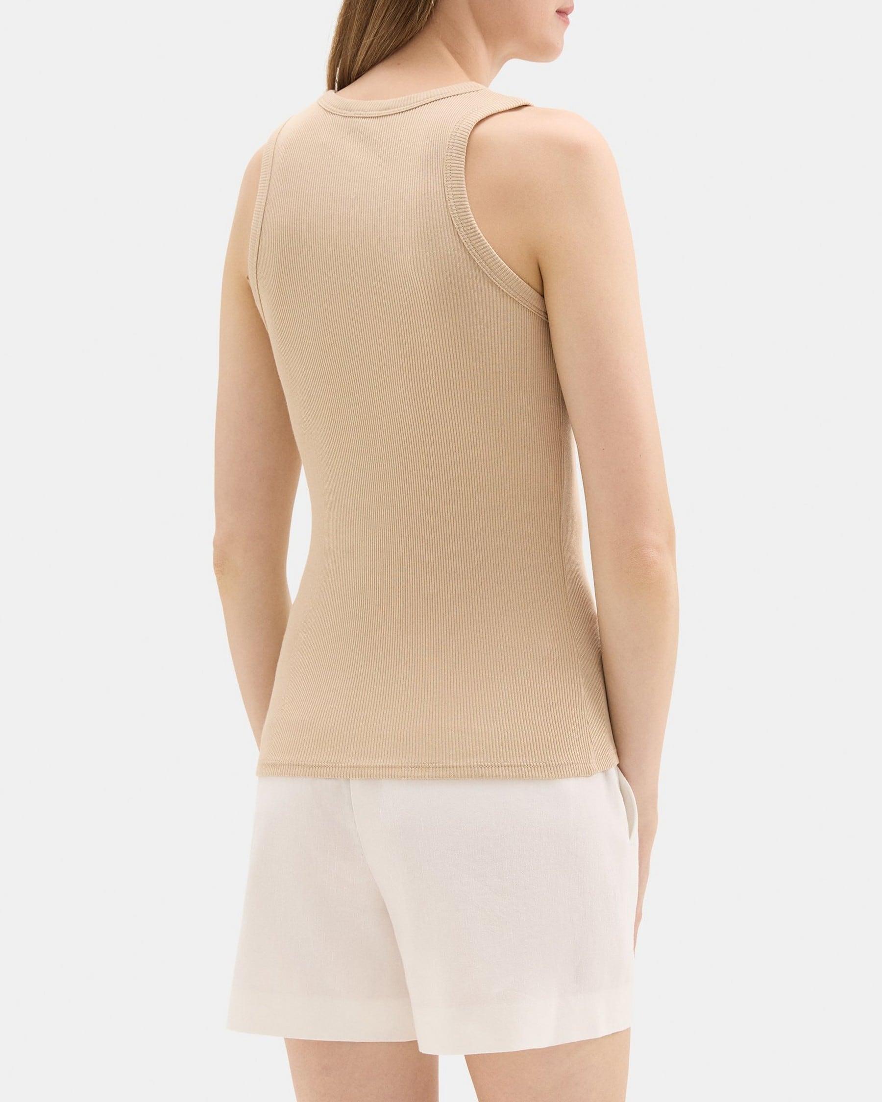 Fitted Tank in Ribbed Modal Cotton Product Image