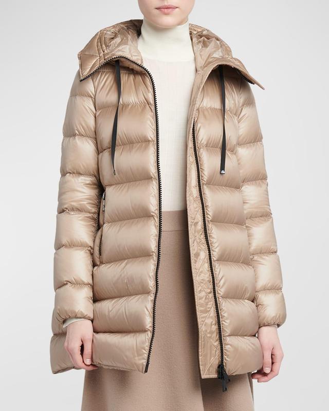 Suyen Down Quilted Nylon Hooded Parka Product Image