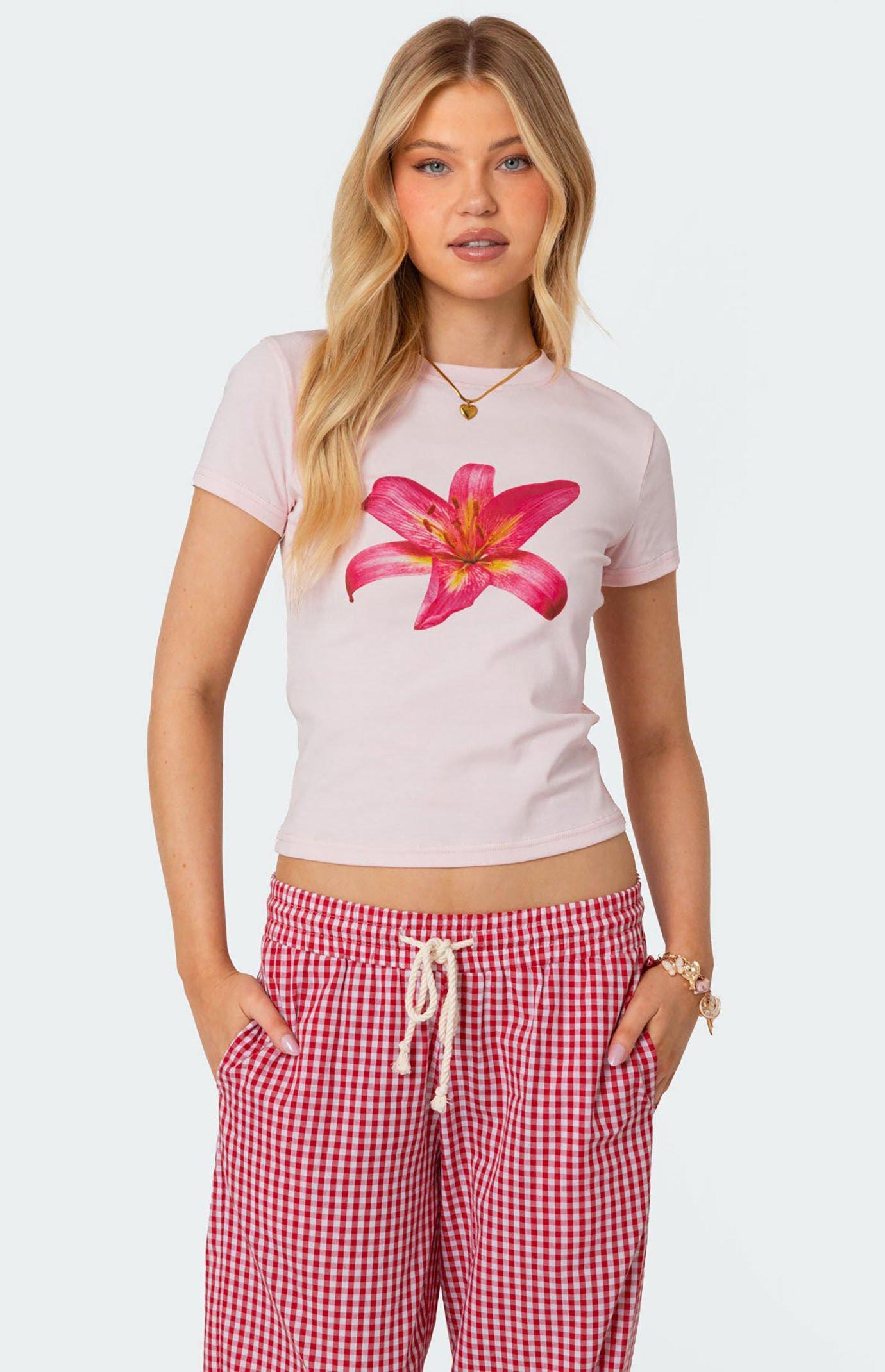 Edikted Womens Daylily T-Shirt Product Image