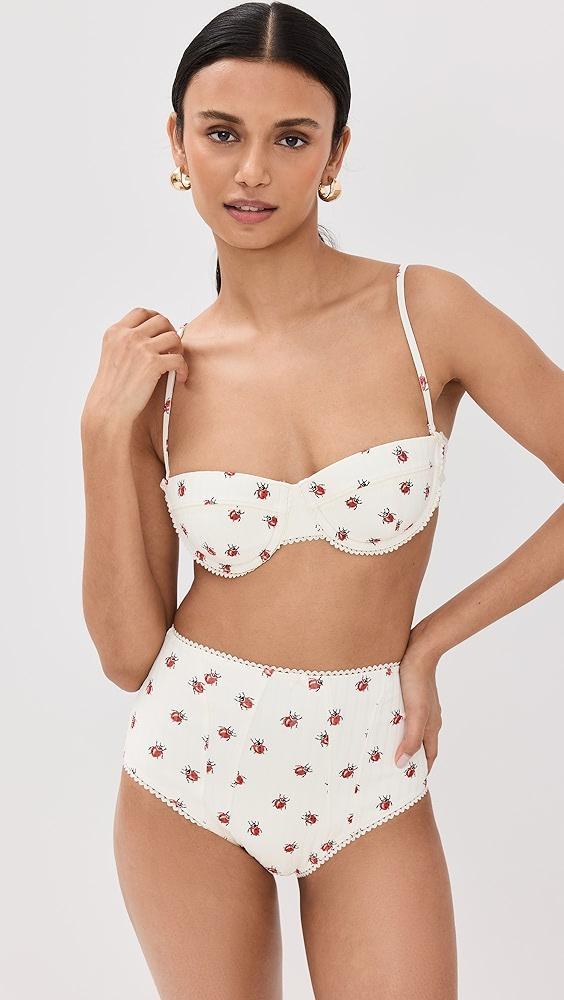 STAUD Jo Balconette Bikini Top | Shopbop Product Image