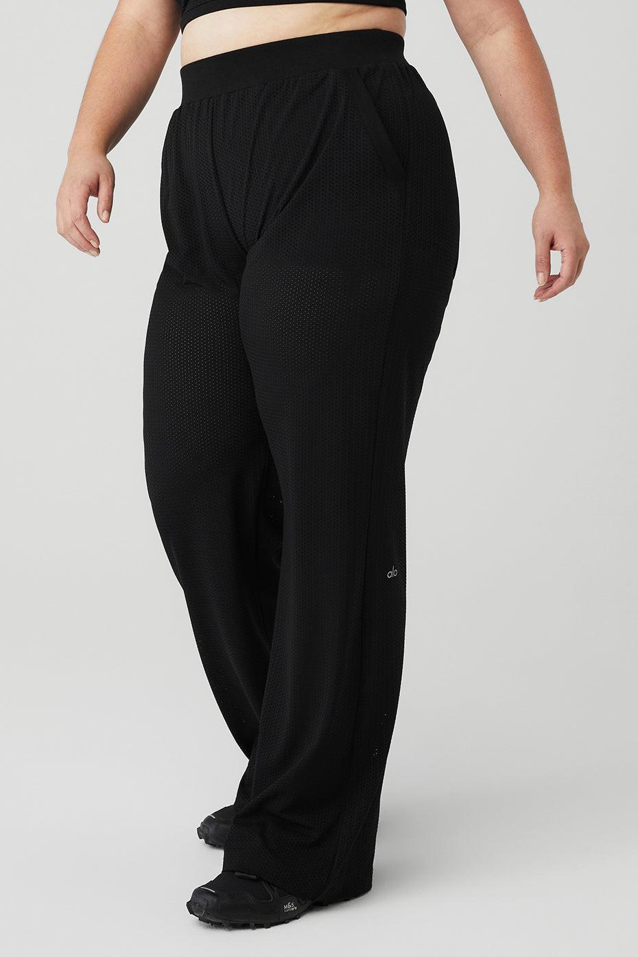 Mesh All-Star Wide Leg Pant - Black Female Product Image