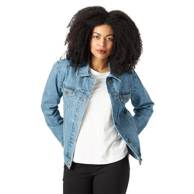 Womens Wrangler Memory Maker Denim Jacket Med Blue Product Image