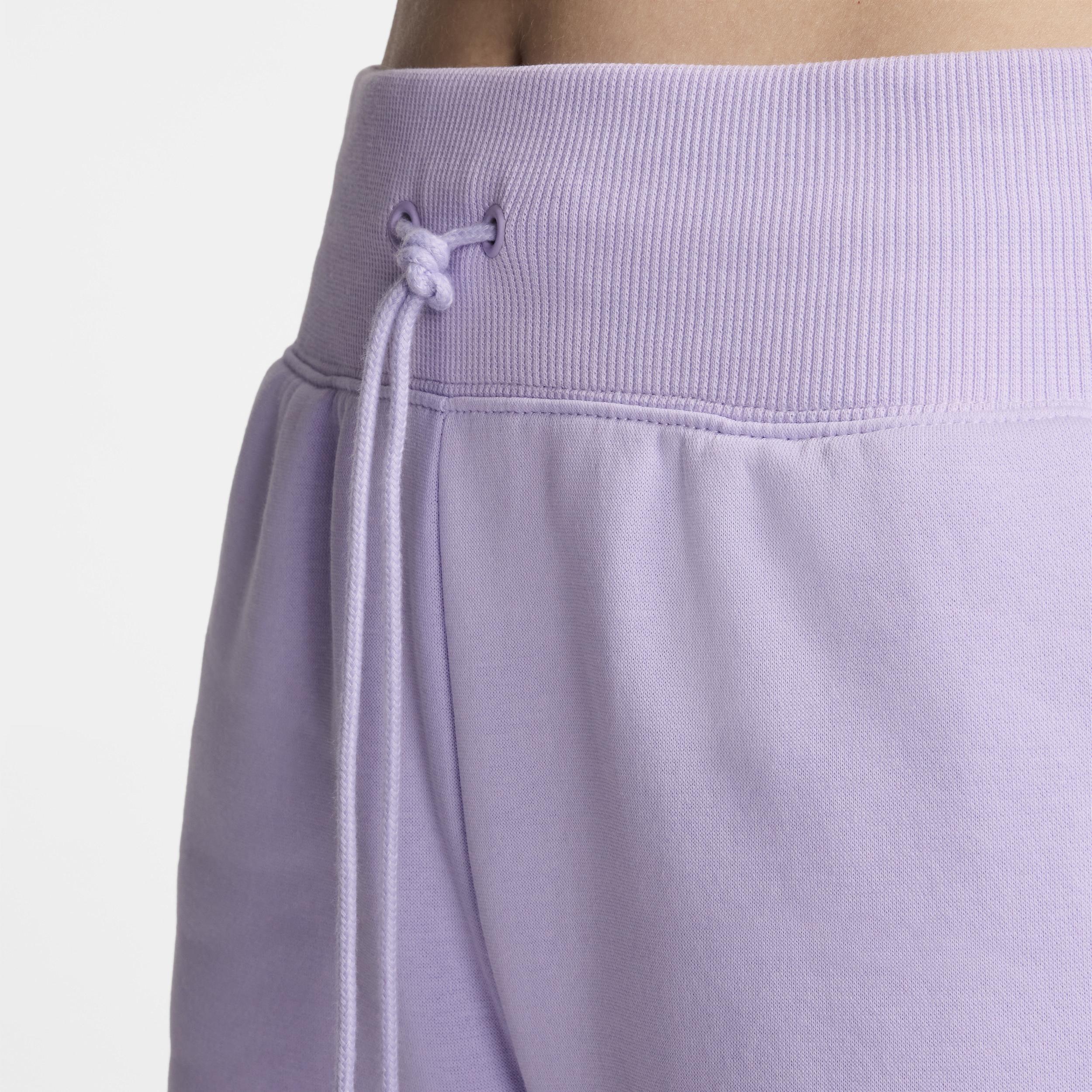 Nike Womens Phoenix High Rise Wide Pants - Violet Mist/Sail Product Image