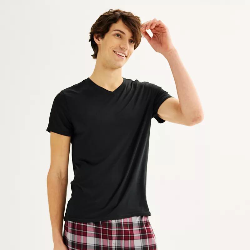 Mens Sonoma Goods For Life Super Soft V-Neck Sleep Shirt Product Image