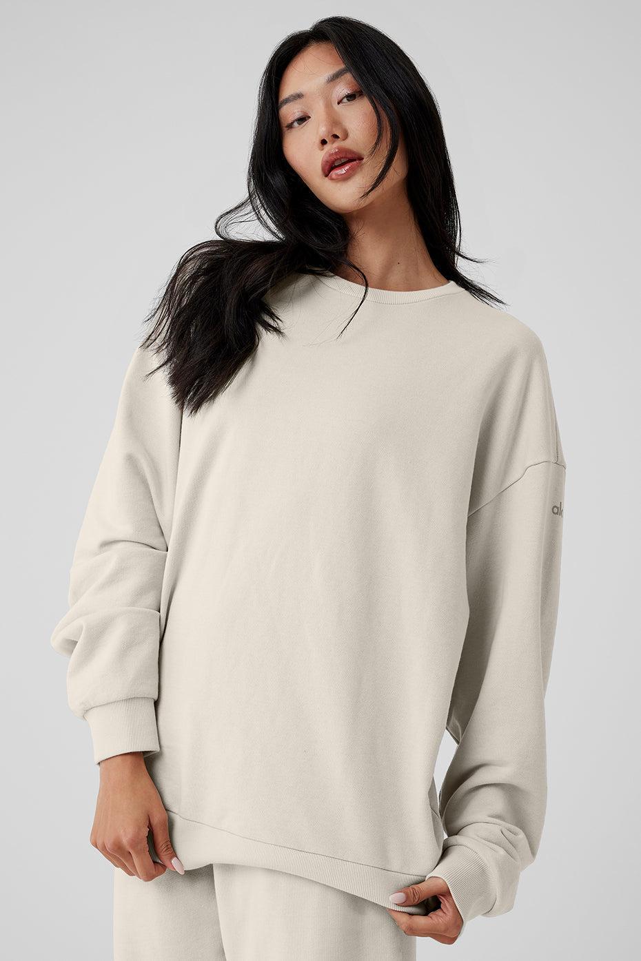 Chill Crew Neck Pullover - Bone Female Product Image