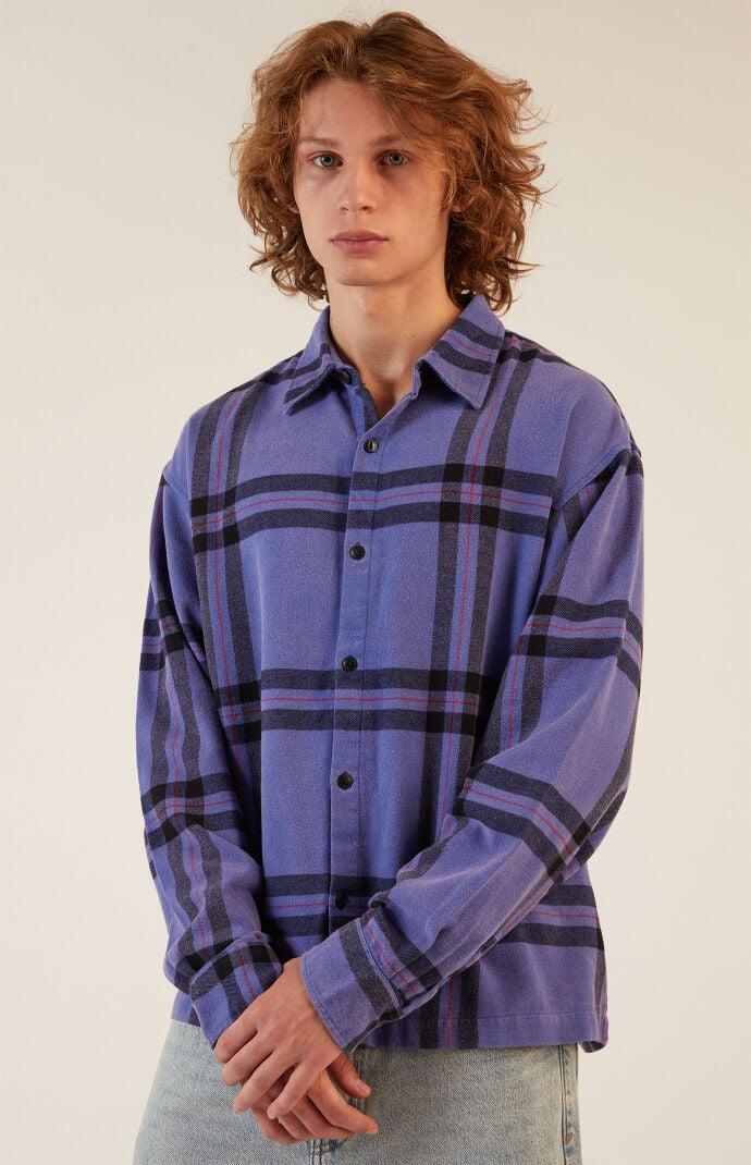 Men's Washed Flannel Shirt - Product Image