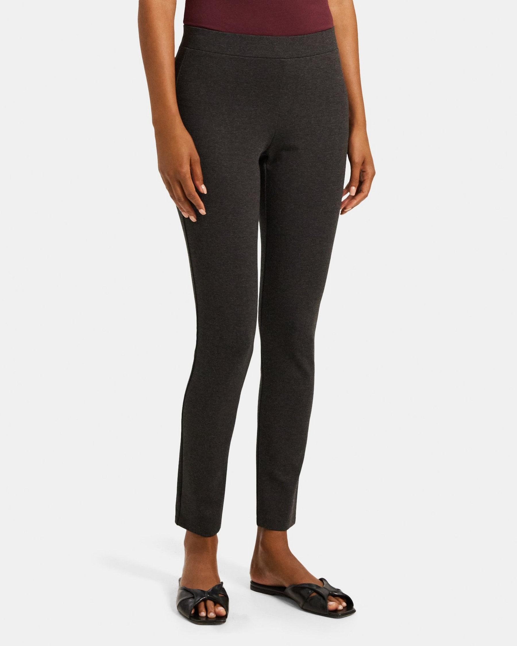 Legging in Heathered Stretch Knit Ponte Product Image