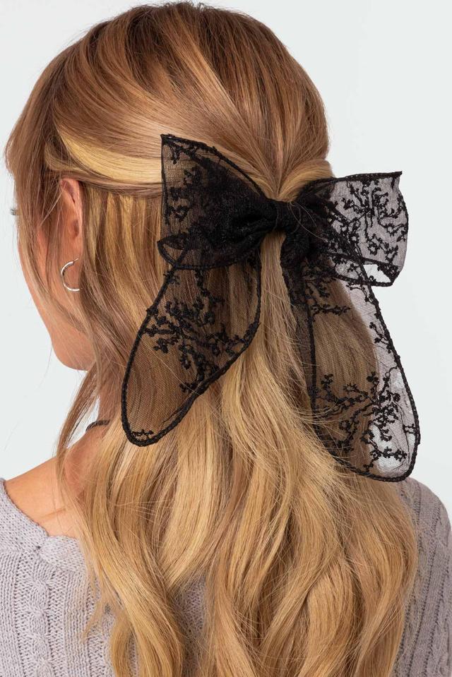 Lace Bow Hair Clip Product Image