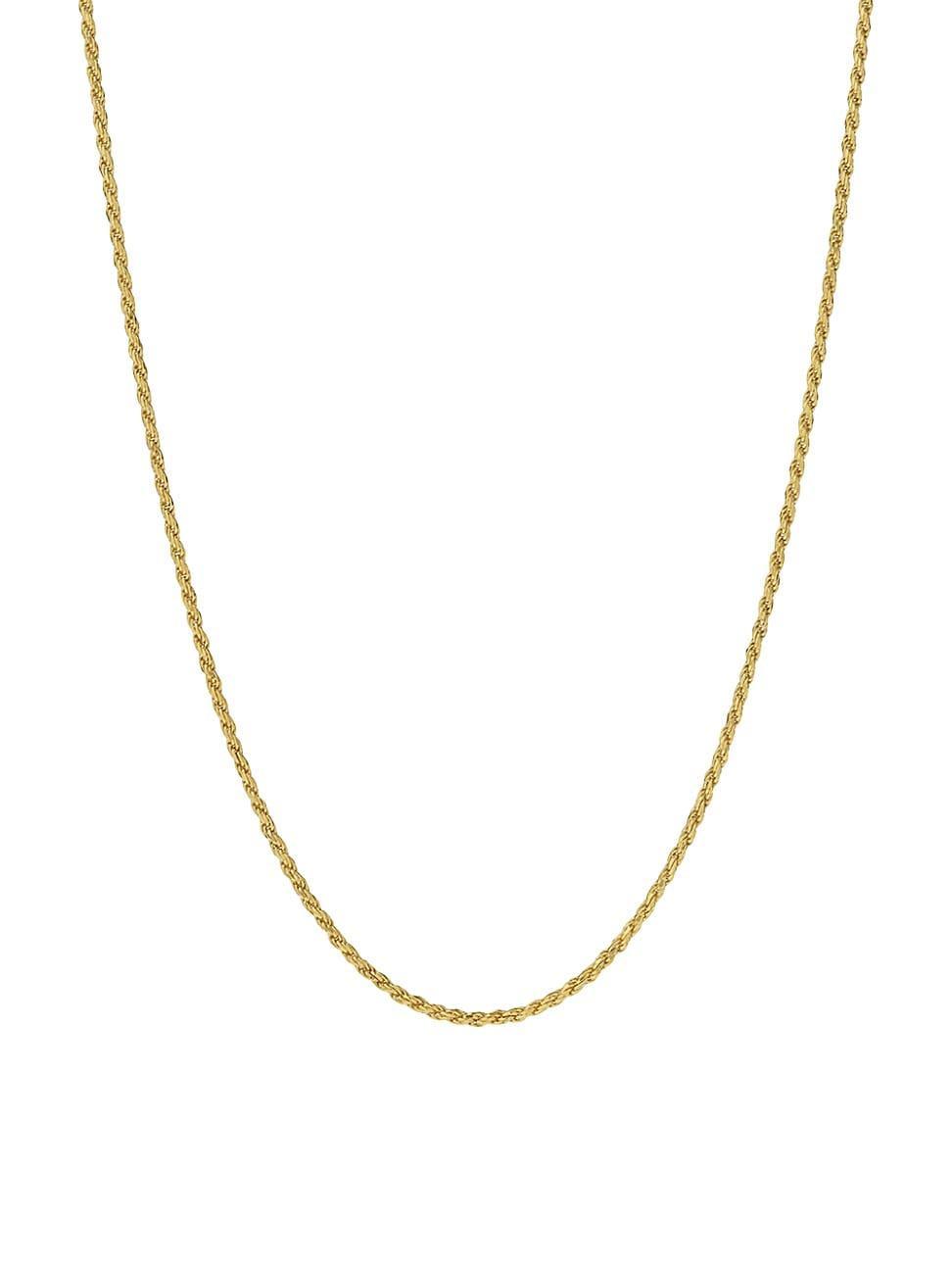 Mens Goldplated Rope Chain Necklace Product Image