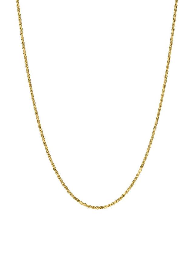 Mens Goldplated Rope Chain Necklace Product Image