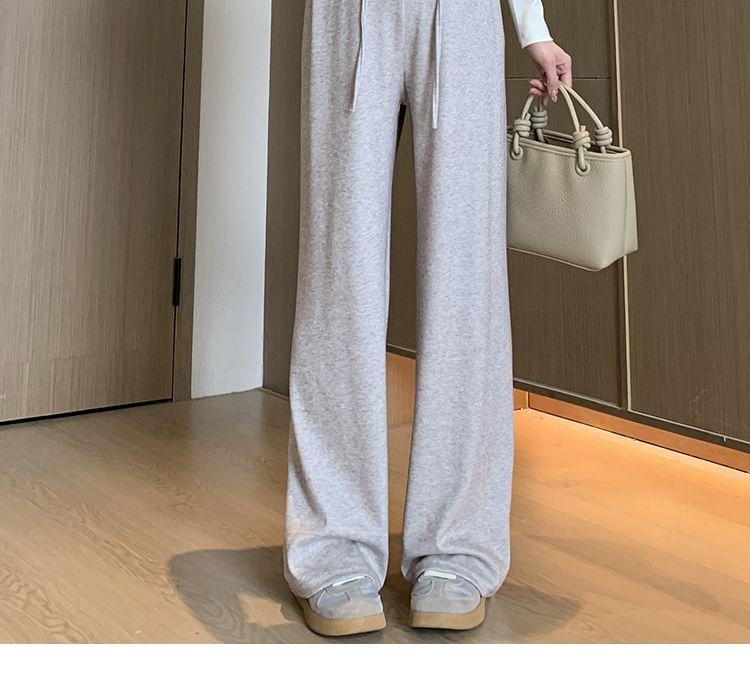 Maternity Plain Wide Leg Pants Product Image