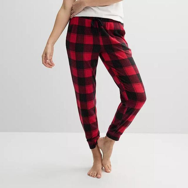 Womens Sonoma Goods For Life Cuffed Rib Pajama Pants Product Image