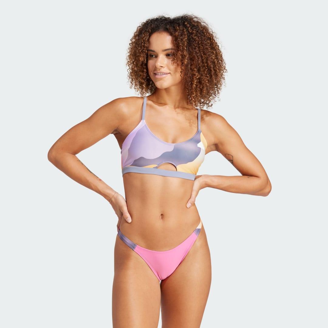 adidas City Escape Camo Bikini Set Semi Flash Aqua 18 Womens Product Image