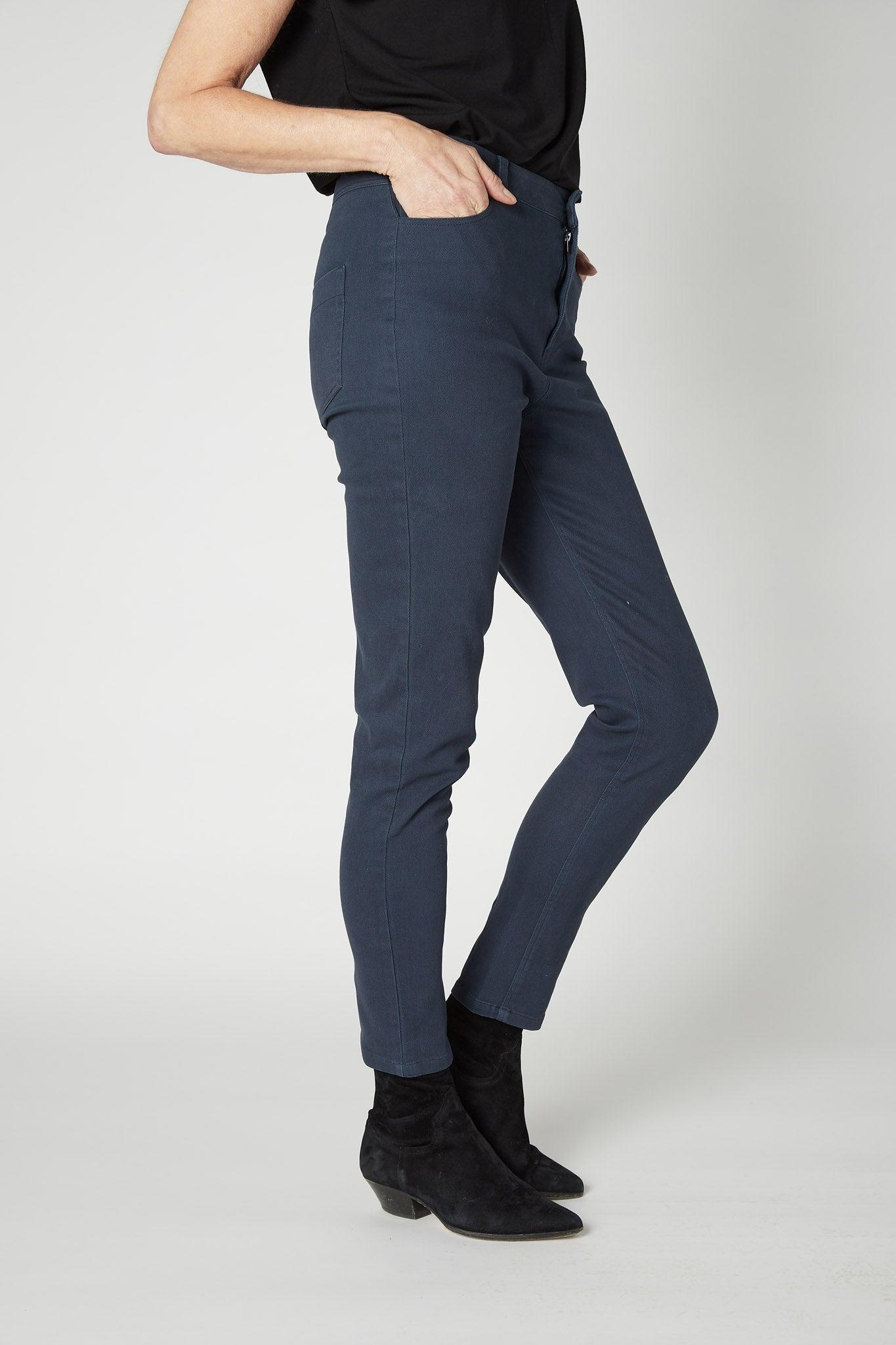 The Iconic Fitted Denim Pants Product Image