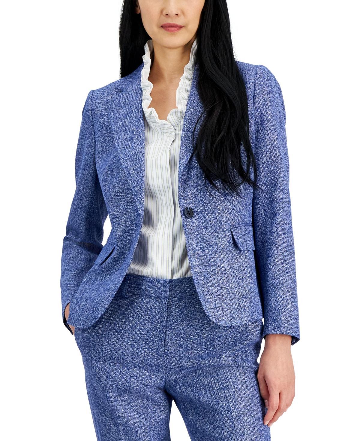 Women's Cross-Dyed Single-Button Blazer Product Image