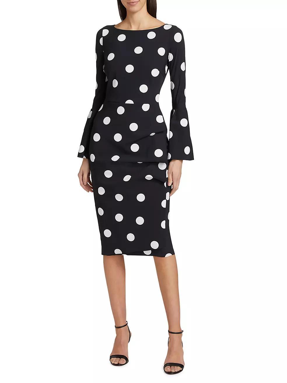 Addax Polka Dot Cocktail Dress Product Image