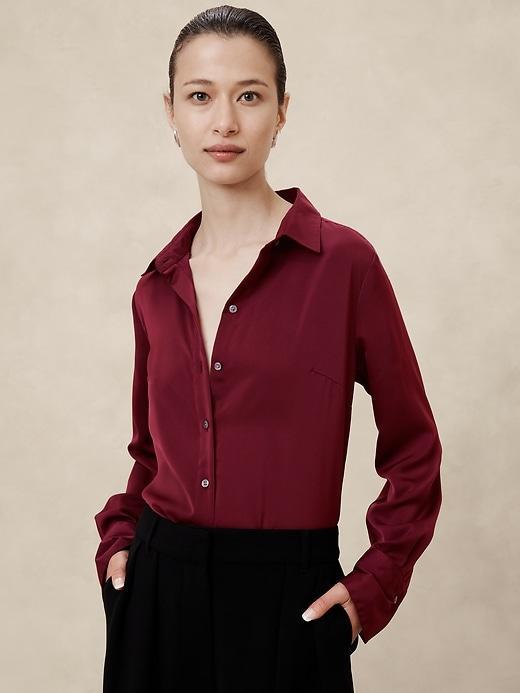 Satin Classic Shirt Product Image