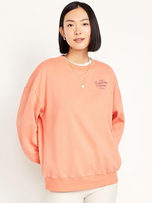 Oversized Crew-Neck Sweatshirt Product Image