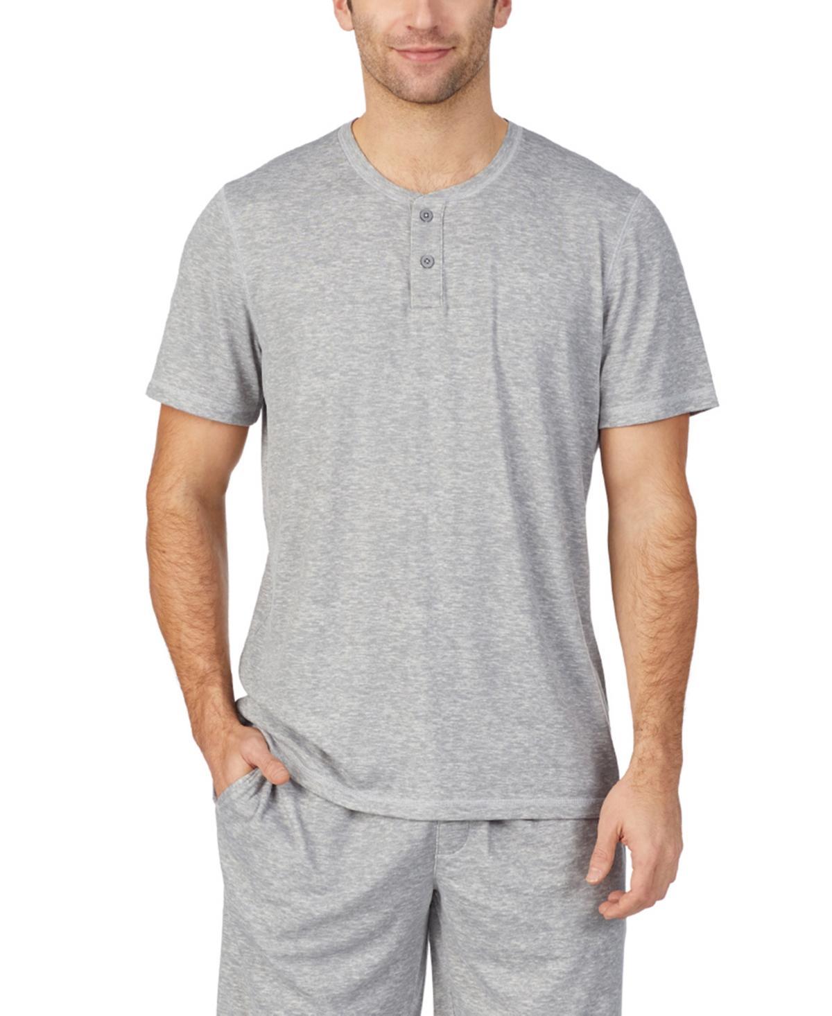 Cuddl Duds Mens Far-Infrared Enhance Sleep Short Sleeves Henley Top Product Image