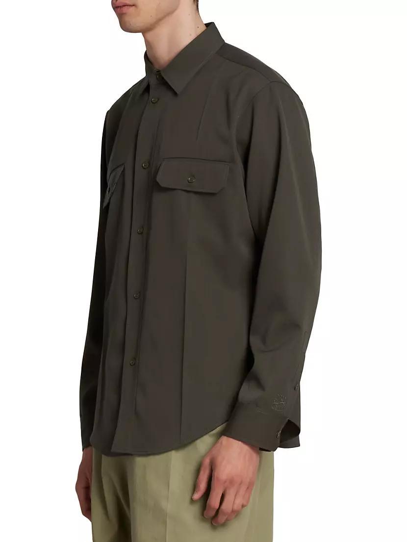 Mens Wool-Blend Pocket Shirt Product Image