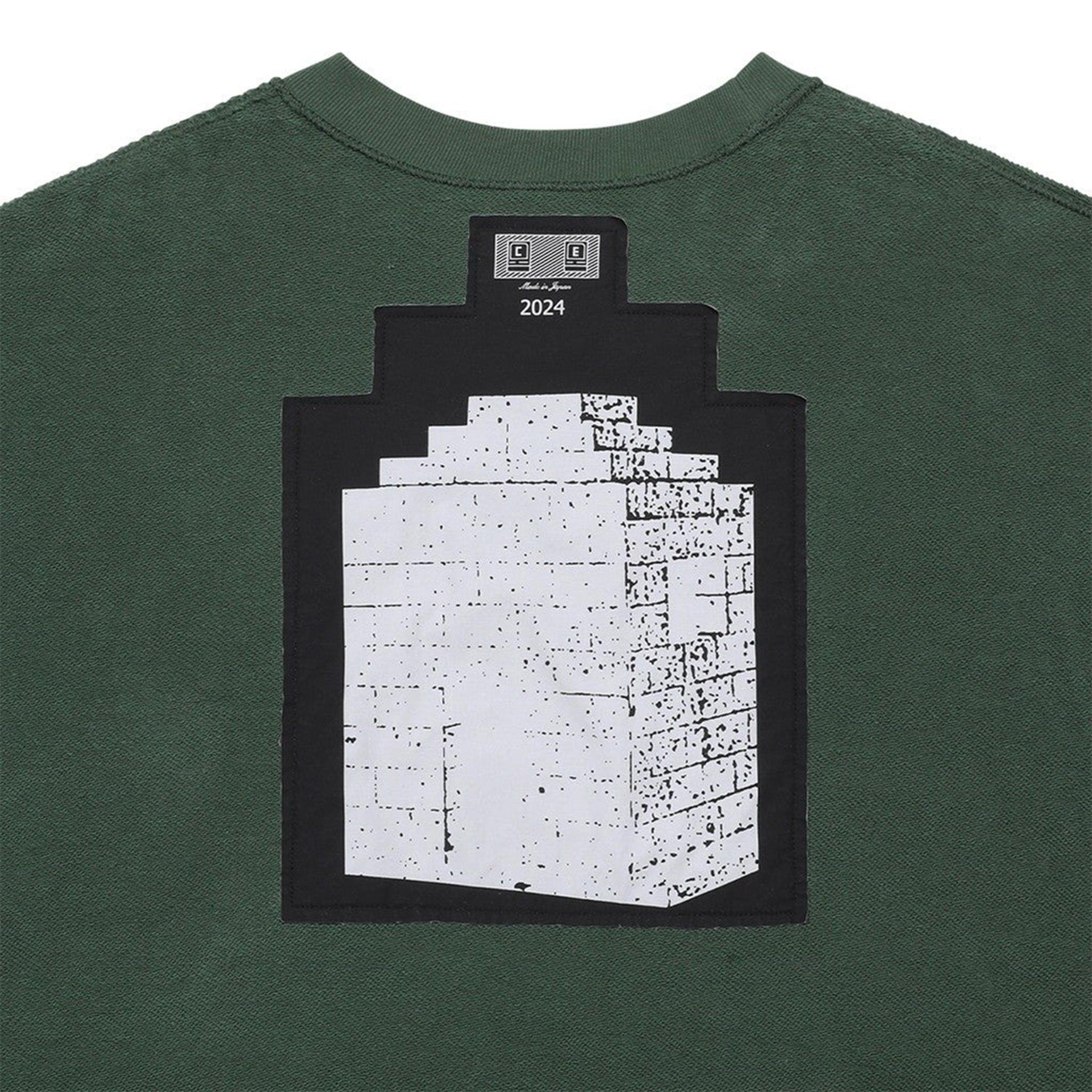 WASHED VS 8B CREW NECK GREEN | Bodega Product Image