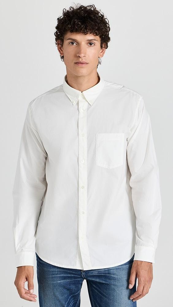 A.P.C. Edouard Poplin Button Down Shirt | Shopbop Product Image