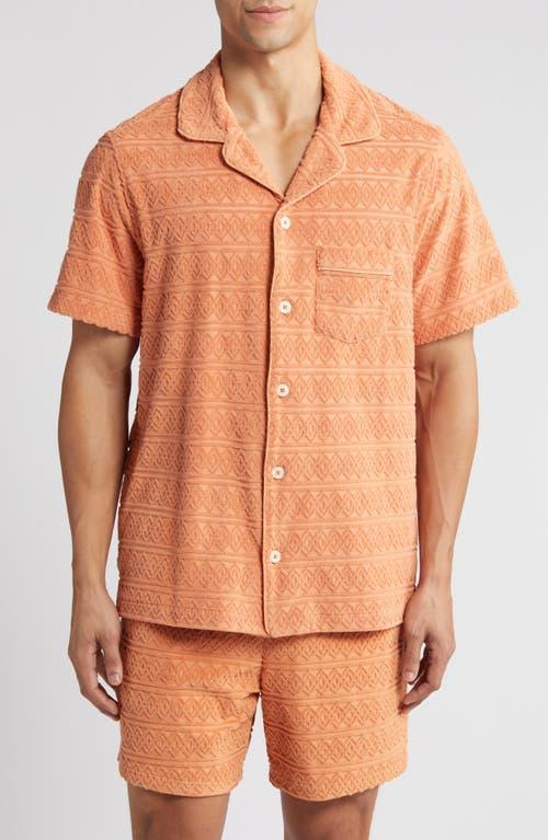 UGG(r) Tasman Jacquard French Terry Braid Button-Up Shirt Product Image