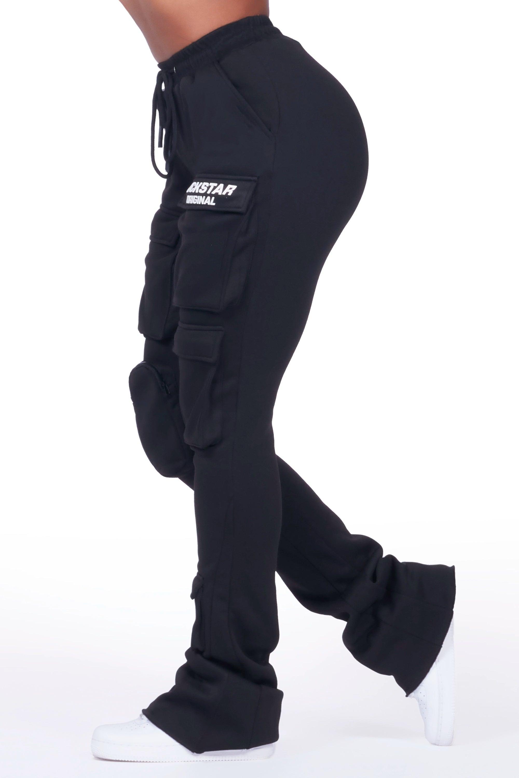 Norika Black/Black Stacked Track Pant Female Product Image