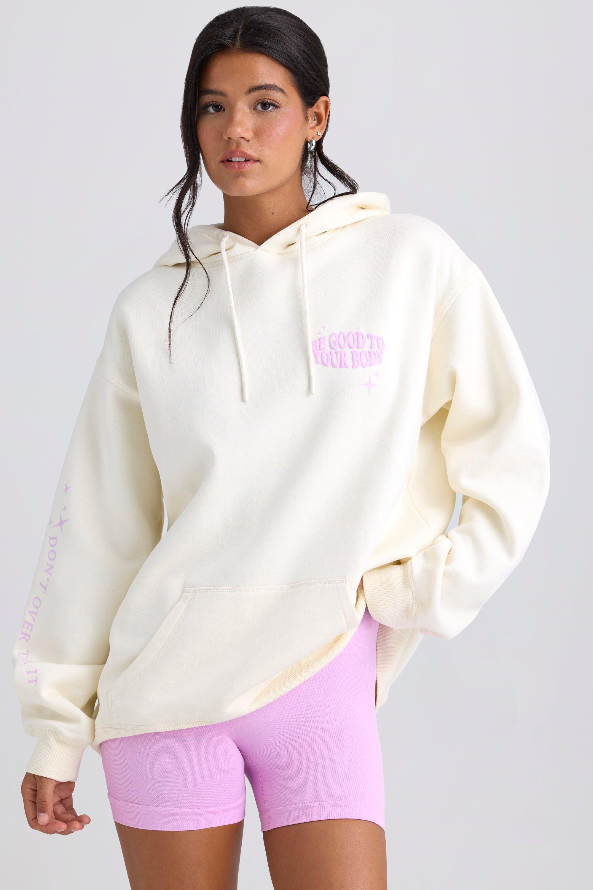 Oversized Hoodie in Eggshell Product Image