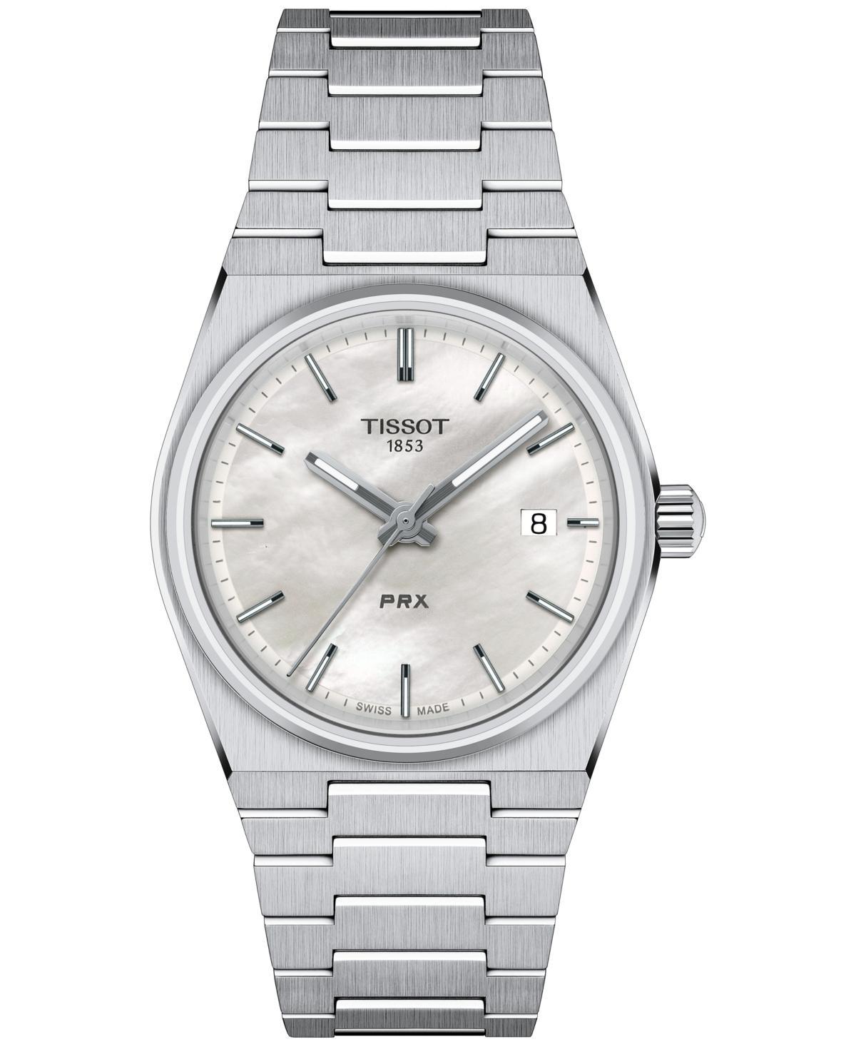 Tissot Womens Swiss Prx Stainless Steel Bracelet Watch 35mm Product Image