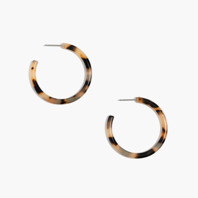 Tortoise hoop earrings Product Image