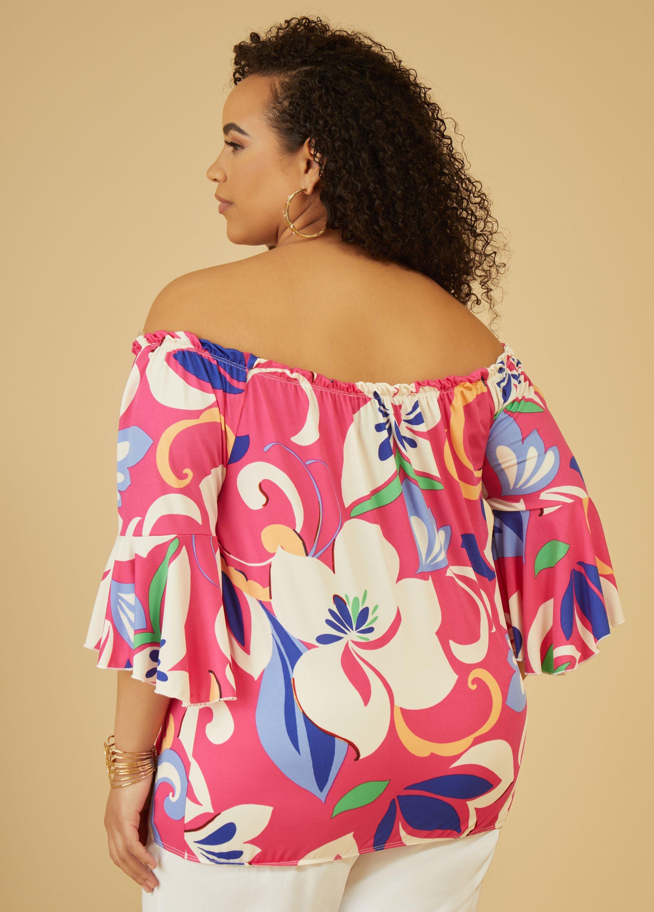 Floral Print Off The Shoulder Top Product Image