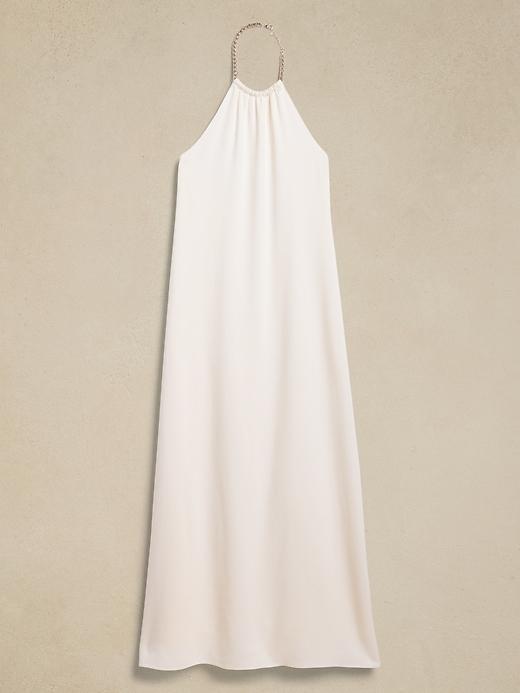 Crepe Halter Gown Product Image