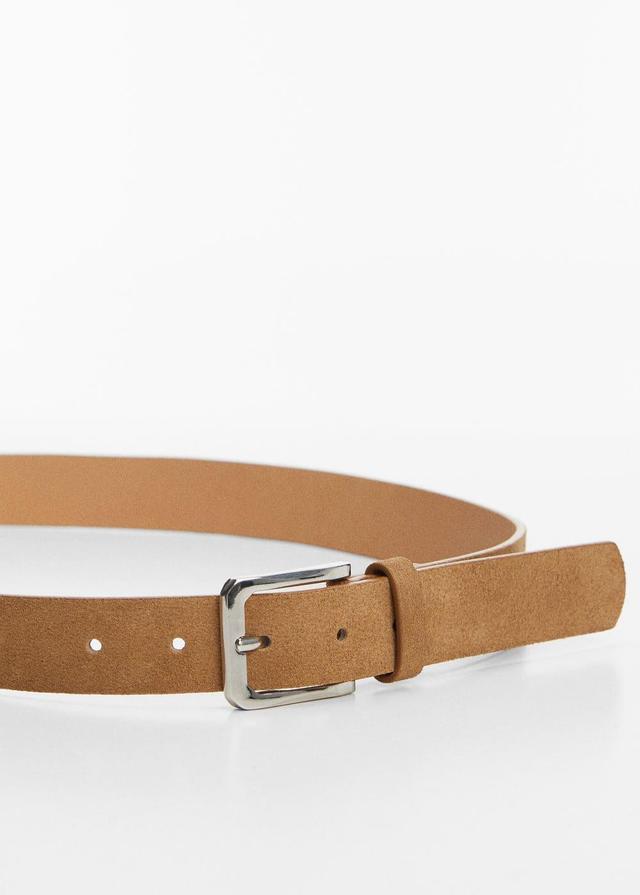 MANGO MAN - Suede belt beigeMen Product Image