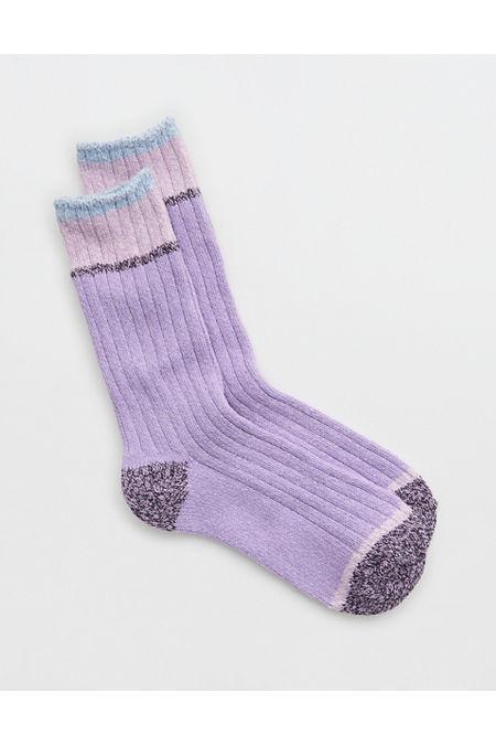 Aerie Colorblock Marled Crew Socks Women's Product Image