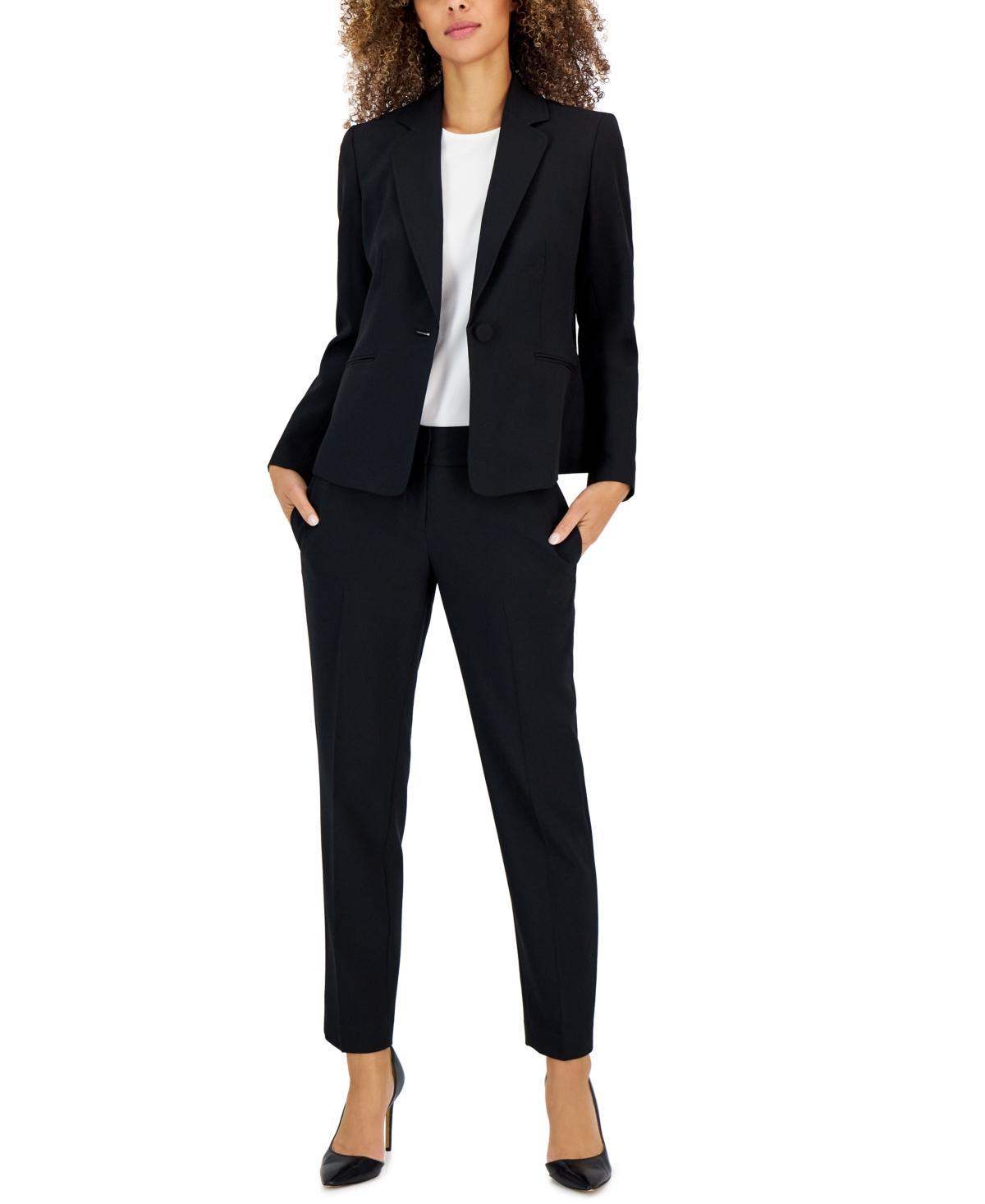 Le Suit Womens Crepe One-Button Pantsuit, Regular & Petite Sizes Product Image