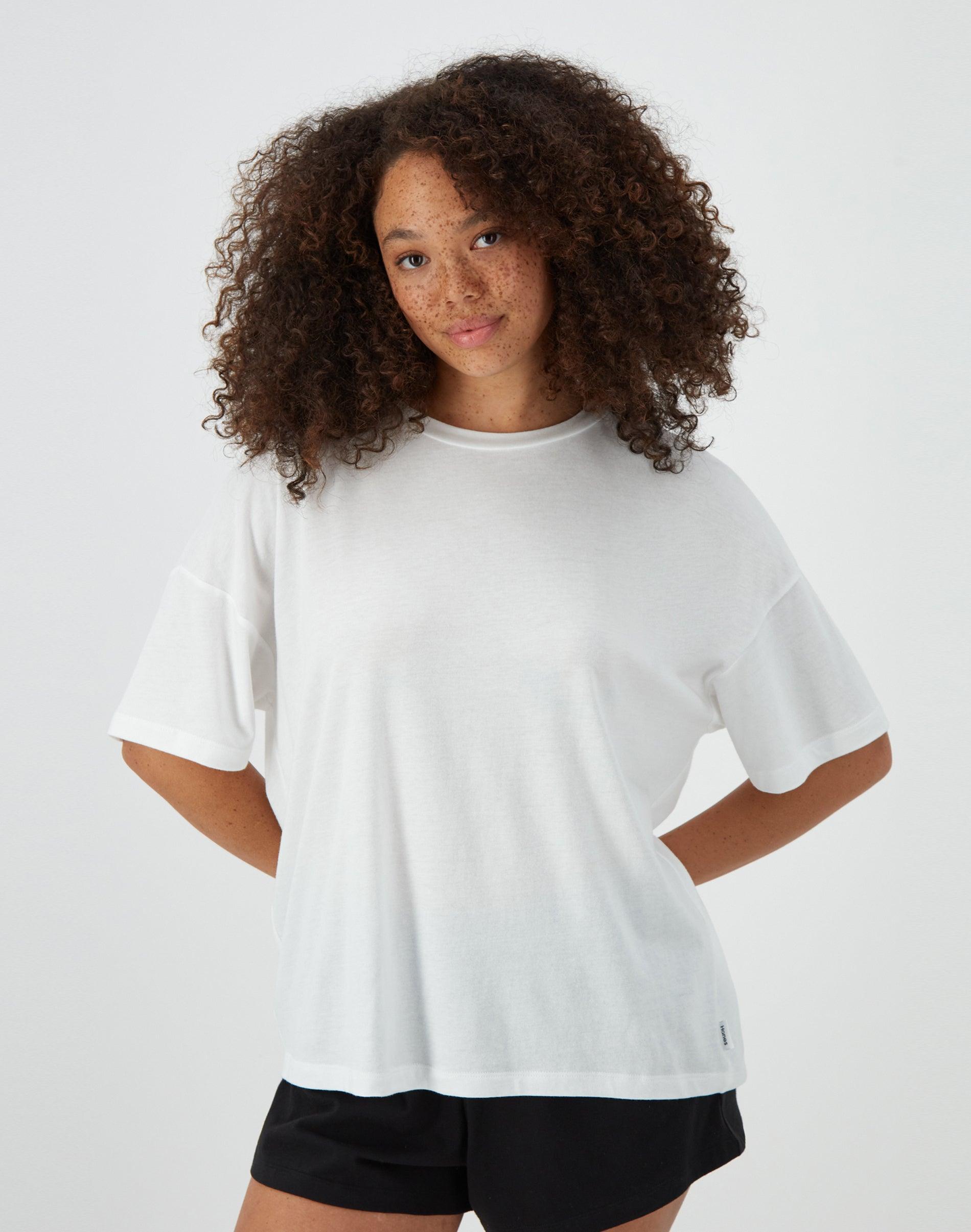 Hanes Originals Comfywear Womens Boxy Tee Product Image