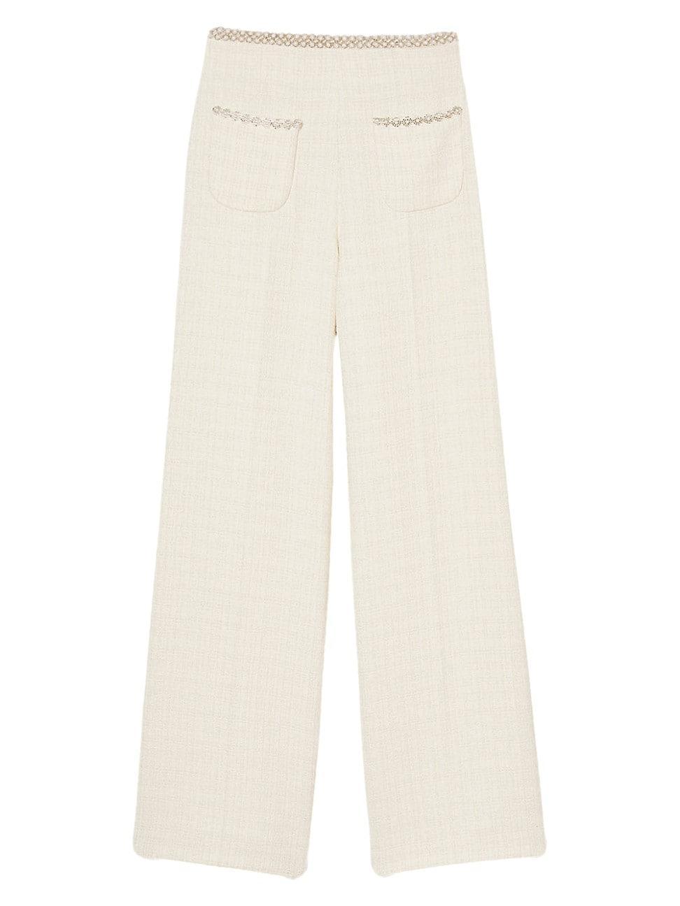 Womens Tweed Trousers Product Image