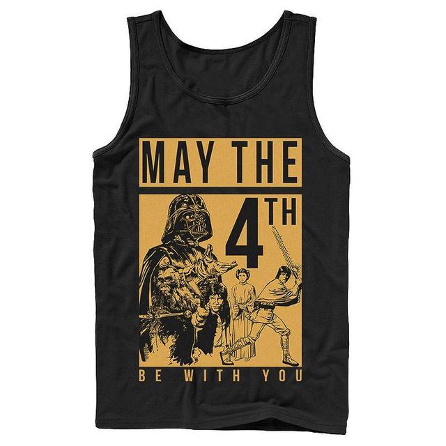 Mens Star Wars May The Forth Be With You Collage Poster Tank Top Product Image