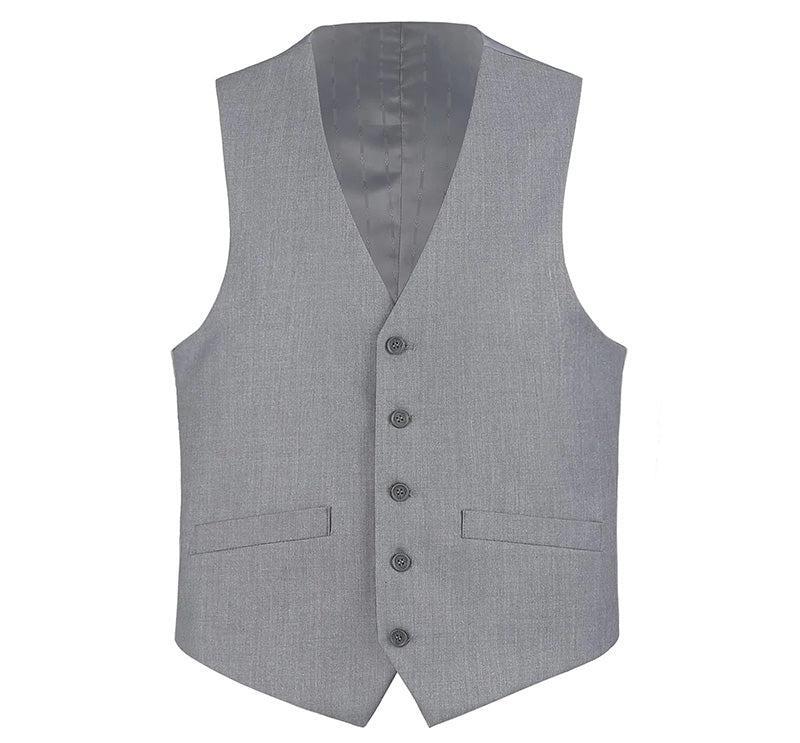 Vanderbilt Collection  - Classic Dress Vest 5 Buttons Regular Fit In Gray Product Image