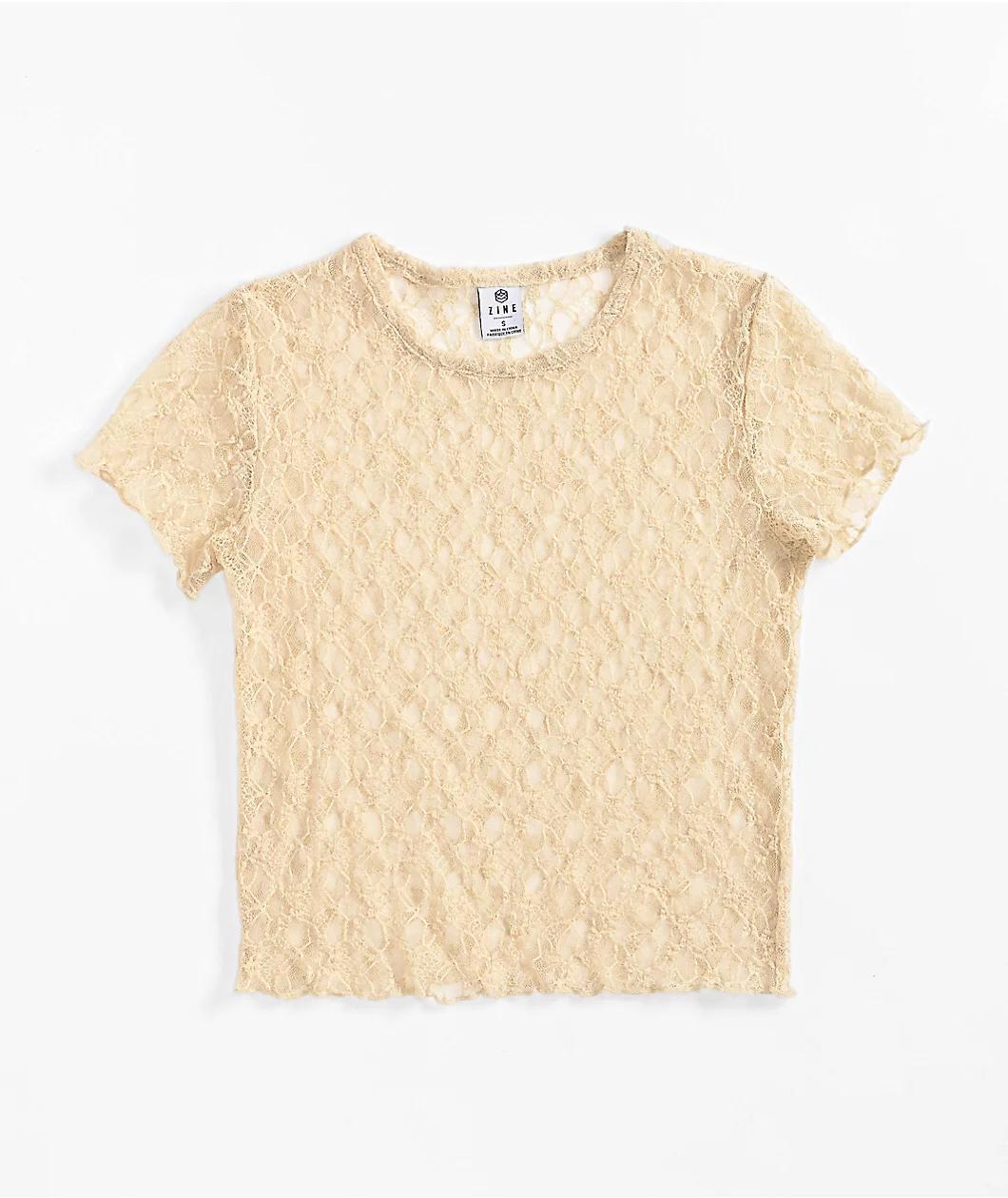 Zine Toulouse Natural Lace Top Product Image