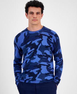 Club Room Mens Printed Camo Cashmere Sweater, Created for Macys Product Image