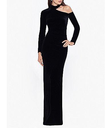 Xscape Velvet Cutout Gown Product Image