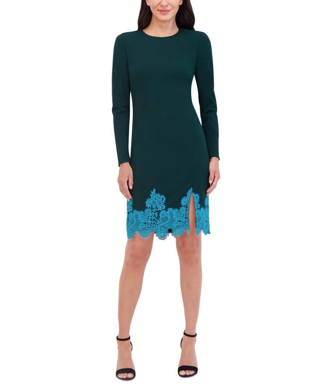 Vince Camuto Womens Lace-Hem Bodycon Dress Product Image